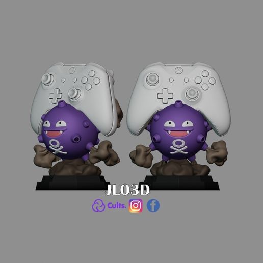 LOGO-ATUAL.jpg Koffing Joystick Stand - Pokemon Figure
