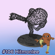 106.png #106 Hitmonlee Pokemon Wiremon Figure