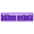 Böhse Onkelz (geschwungene Schrift).stl Böhse Onkelz, curved text