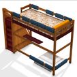 3.jpg BED CHILDREN'S AREA - PRESCHOOL GAMES CHILDREN'S AMUSEMENT PARK TOY KIDS CARTOON FURNITURE BED CHILD 3D MODEL
