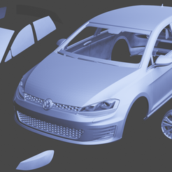 foto.png Бесплатный STL файл volkswagen golf gti 2015・3D-печатная модель для скачивания
