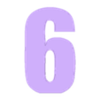 TAPA 6.stl PACK LED NUMBERS FROM 0 TO 9 - SIGN - POSTER