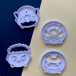 Avengers.jpg STL file Avengers cookie cutters・3D printer model to download
