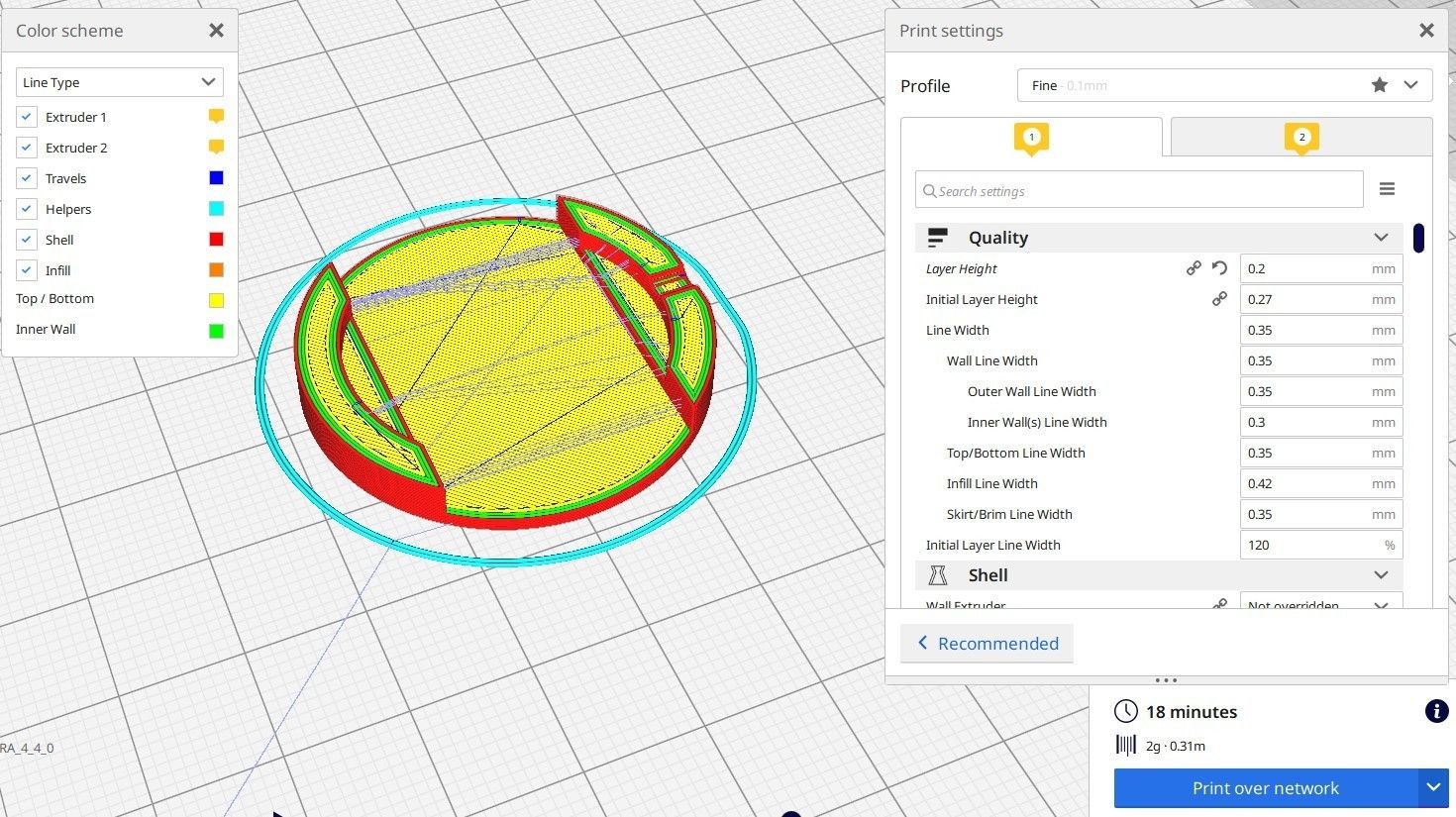 Main_body_plug_cura_view.jpg STL file Rainbow watch・3D printing idea to download, 3lobit
