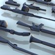 12.jpg Set of Modern weapons (4) - (+ pre supported) Flames of war Bolt Action Modern AK-47 CTAR M16 RPG UZI Kalachnikov