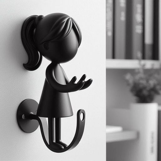 Cartoonic Wall Mounted Hook Decorative Fun Functional Organizer