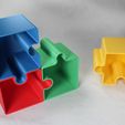 ALEX EE STL file Interlocking Jigsaw Puzzle Piece Organizer Storage Box・3D printable model to download, alexaldridge