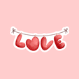 Love-Banner-5.png Love Banner Cookie Cutter | Valentines Day | STL File