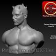 Maul-Bench.jpg Darth Maul - Statue Bust - Star Wars 3D Print File Model - STL