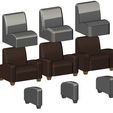 CH2-07.JPG Miniature armchair mockups props 3D print model