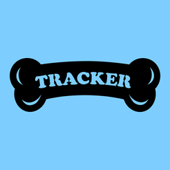 paw-patrol-tracker-bone-blue.png STL file Paw Patrol Tracker Bone with Name 2D Wall Decoration・Design to download and 3D print