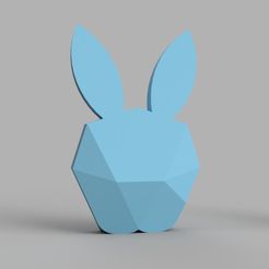 Rabbit_iguigui_1.jpg Archivo STL gratis Lapin lowpoly・Plan imprimible en 3D para descargar
