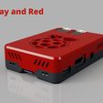 Gray_and_Red.jpg Malolo's screw-less / snap fit Raspberry Pi 3 Model B+ Case & Stands