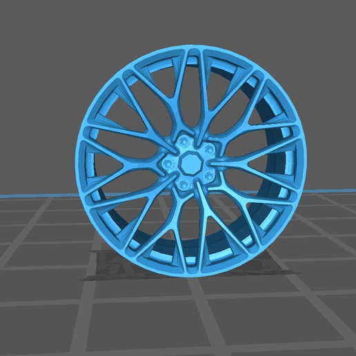 1/24 Scale BBS Wheels 19 inc (20mm) AUDI rims 3D model