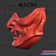 ghost_of_tsushima_mask_3d_print_stl_file_09.jpg 3D file Ghost of Tsushima Mask for Cosplay・3D printable model to download
