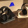 Model_10_4_Smooth.jpg HEADPHONE STAND WITH PHONE STAND - Model 2 - 2 Versions