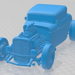 Ford-1932-Coupe-Custom-Solido-1.jpg 3D-Datei Ford 1932 Coupe Custom Druckfähiges Auto・Design für 3D-Drucker zum herunterladen