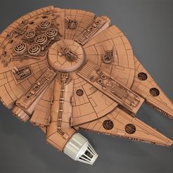1.jpg Fichier STL gratuit Millenium Falcon, cockpit.・Design à télécharger et à imprimer en 3D