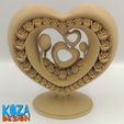 HEART-ORNAMENT-05.jpg Файл STL Орнамент "Сердце Валентина" без опор・Шаблон для 3D-печати для загрузки