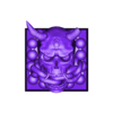 Muted Oni Skull Cap v2.stl Muted Oni Skull Keycap