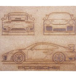 f3ccdd27d2000e3f9255a7e3e2c48800_display_large.jpg Fichier 3D gratuit Porsche GT2 RS2 RS1 2017 (Découpe laser)・Modèle pour impression 3D à télécharger