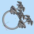 233423232323.jpeg bee earrings ring 3D print model