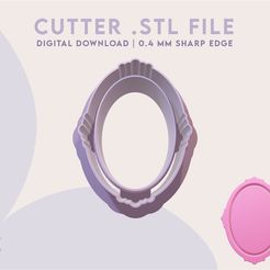 FLDSTL20007.jpg Fichier 3D Mirror Frame Polymer Clay Cutter | Digital STL File・Plan à imprimer en 3D à télécharger