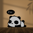Panda-Durmiendo.png Panda Sleeping DECORATIVE PENDANT HELP ME WITH 1 LIKE
