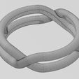 wf2.jpg Anel de elos com nó sobreposto e torcido duplo tamanhos 6 a 10 Modelo de impressão 3D