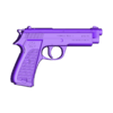 Ellie pistol full.stl The Last of Us: Part II - Ellie's handgun 3D model