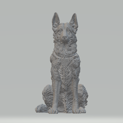 1.png German Shepherd Dog 3D print model