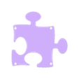 PuzzleFrame-stl_Back.stl Puzzle Picture Frame - Square Image - Interlocking