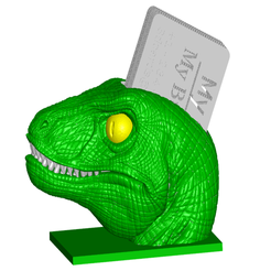 VBside.png STL-Datei Velociraptor Business Card Holder kostenlos herunterladen • Design zum 3D-Drucken, ToaKamate