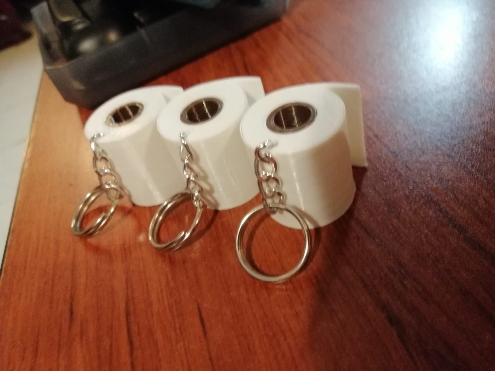 Download STL file Toilet Paper Roll Keyring • 3D printer template ・ Cults