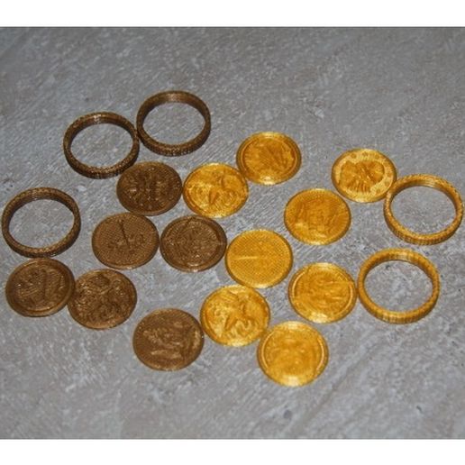 461a2d5a668b948dcad4417bddc6fa92_preview_featured.JPG Free STL file Coins of Middle-Earth・Design to download and 3D print, plokr