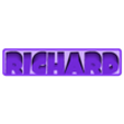 Richard_Playful.STL Richard 3D Nametag - 5 Fonts