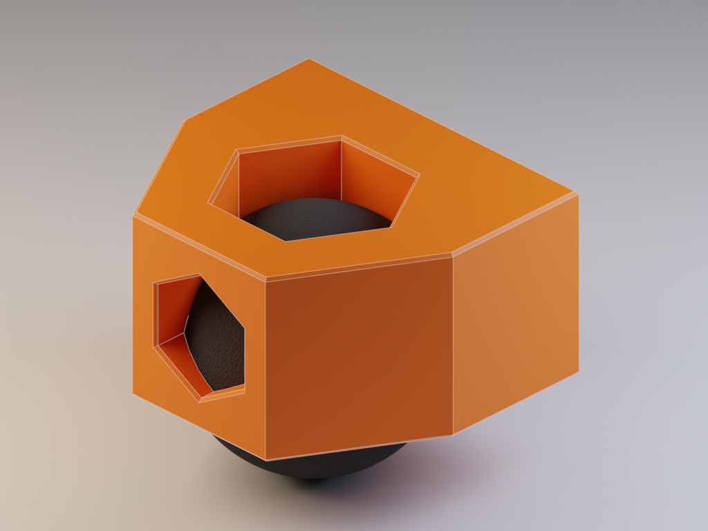 01_rendering.png Télécharger fichier STL gratuit Pieds de balle de squash pour Prusa i3 MK3 (profil 3030) • Plan à imprimer en 3D, alecs_form