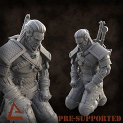1.jpg Fichier STL gratuit Geralt en train de méditer・Design à télécharger et à imprimer en 3D