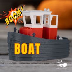 thumb.jpg Archivo STL gratis Boom Boat/ Mini Dozer Ship・Plan de impresión en 3D para descargar