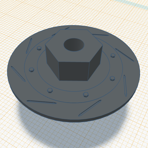 3D-model.jpeg MST RMX 2.0 wheel spacer with rotor