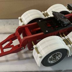 STL file 1/14 Semi Truck Trailer Tandem Dolly 🚚・3D print design