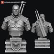 Witcher_render2.jpg Witcher Geralt Bust