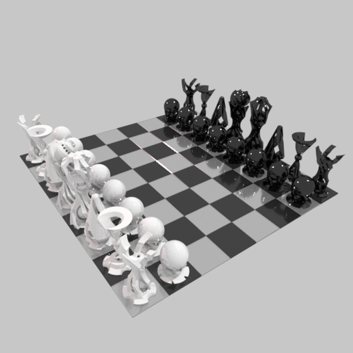 Video0000.png 3D file Design chess set - The perfect gift for a good friend・3D printable model to download, Rayjunx