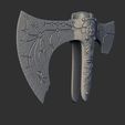 5.jpg Leviathan AXE Blade Head (No Wood)  - Weapon Kratos - God Of War 3D print model