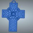 Celtic-CRUX-08-04.jpg celtic magic protective cross necessary accessory Gift Jewelry witch witcher sorcerer shaman tarot divination 3D print model cnc