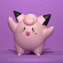 1.jpg Файл STL Покемон Clefairy・Шаблон для загрузки и 3D-печати