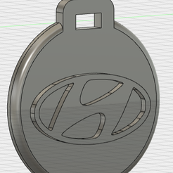 Hyundai-1.png Pendentif porte clé Hyundai 2/ Hyundai 2 Key ring ornement