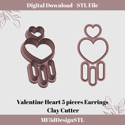 Heart Shaped Polymer Clay Cutters