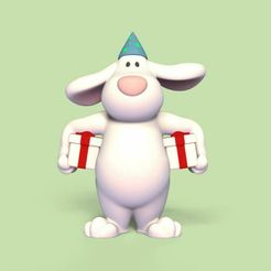 Cod1405-Rabbit-Gift-1.jpeg Archivo 3D Regalo de conejo・Objeto para impresora 3D para descargar, Usagipan3DStudios