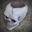 AirBrush_20221006142155.jpg Two designs, Skull bowl with eye, Skull bowl, no supports, Candy dish, Halloween decoration